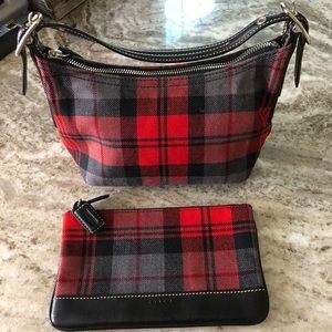 Coach Flannel purse with wallet